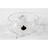 Image 1 : BOHEMIAN LEAD CRYTSAL PINWHEEL FOOTED BOWL