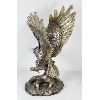 Image 2 : ORNATE POLY RESIN EAGLE SCULPTURE 