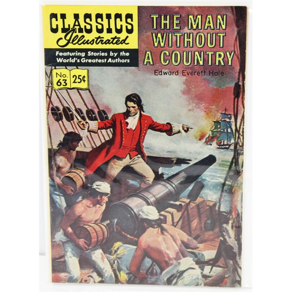 CLASSICS #63 THE MAN WITHOUT A COUNTRY 25¢ COMIC BOOK