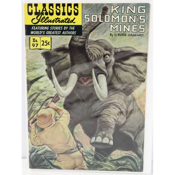 CLASSICS #97 KING SOLOMON'S MINES 25¢ COMIC BOOK