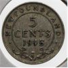 Image 1 : NEWFOUNDLAND 1945 SILVER 5 CENT COIN