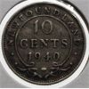Image 1 : NEWFOUNDLAND 1940 SILVER 10 CENT COIN