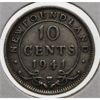 Image 1 : NEWFOUNDLAND 1941 SILVER 10 CENT COIN