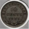 Image 1 : NEWFOUNDLAND 1941 SILVER 10 CENT COIN