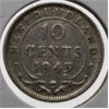 Image 1 : NEWFOUNDLAND 1943 SILVER 10 CENT COIN