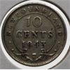 Image 1 : NEWFOUNDLAND 1943 SILVER 10 CENT COIN