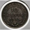 Image 1 : NEWFOUNDLAND 1944 SILVER 10 CENT COIN
