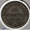 Image 1 : NEWFOUNDLAND 1945 SILVER 10 CENT COIN