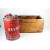 Image 1 : OLD CANADA DRY WOODEN CRATE W/ GAS CAN