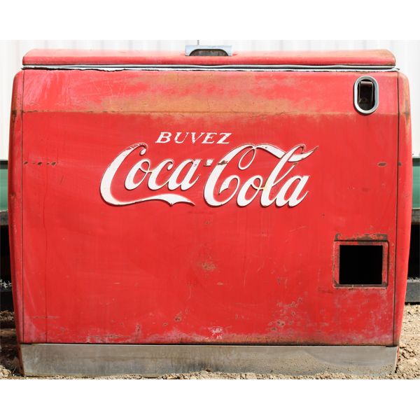 COCA COLA FRENCH LOGO "RARE" CHEST COOLER