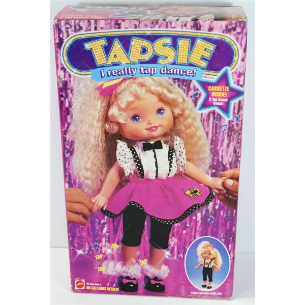 C. 1990 MATTEL TAPSIE DOLL W/ CASSETTE