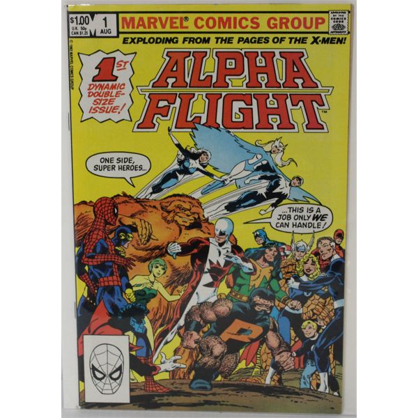 MARVEL ALPHA FLIGHT 1st ISSUE COMIC BOOK  