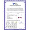 Image 2 : Genuine 19.1 ctw Amethyst & Diamond Earrings 14KT Rose Gold - REF-41Y3F