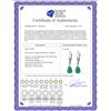 Image 2 : Genuine 2 ctw Emerald Earrings 14KT Rose Gold - REF-43M9T
