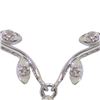 Image 1 : Genuine 1.02 ctw Emerald & Diamond Necklace 14KT White Gold - REF-37H2X