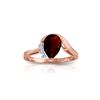 Image 1 : Genuine 1.52 ctw Garnet & Diamond Ring 14KT Rose Gold - REF-51M4T