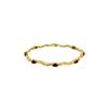 Image 1 : Genuine 2.01 ctw Garnet & Diamond Bracelet 14KT Yellow Gold - REF-76F7Z