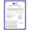 Image 2 : Genuine 11 ctw Amethyst Earrings 14KT Yellow Gold - REF-46P7H