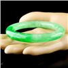 Image 2 : Chinese Fine Jadeite Green Bangle