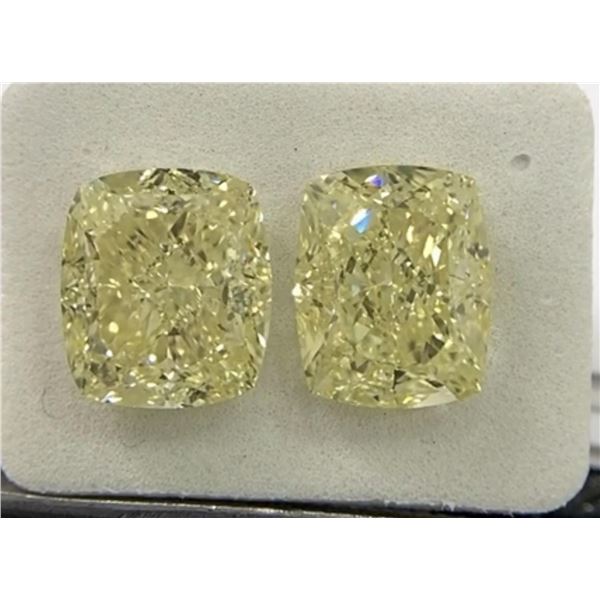 Natural Fancy Yellow Diamond Pair - GIA Certified
