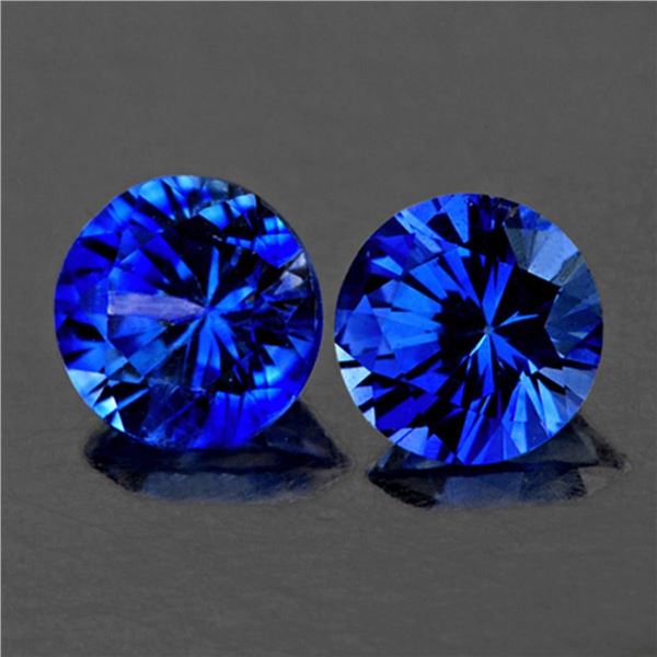 Natural Corn Flower Blue Sapphire Pair [Flawless-VVS]