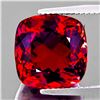 Image 1 : Natural Crimson Red Brazil Cushion Topaz {Flawless-VVS}