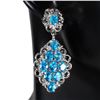 Image 1 : Natural Unheated Brazil Paraiba Blue Apatite Earrings