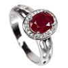 Image 1 : Natural Pigeon Blood Red Ruby Ring