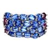 Image 1 : Natural Kyanite & Rhodolite Garnet Ring