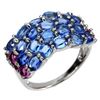 Image 3 : Natural Kyanite & Rhodolite Garnet Ring