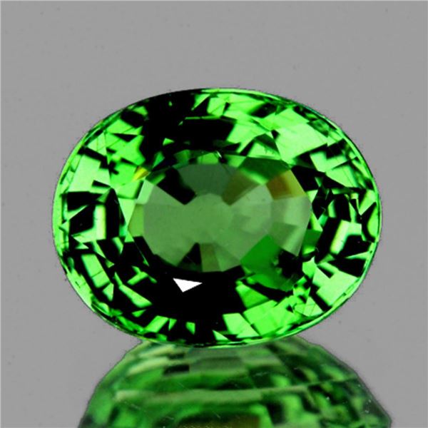 Natural Green  Tsavorite Garnet 1.88 Cts {Flawless-VVS}