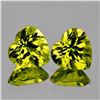 Image 1 : Natural Lemon Yellow Mali GarnetHeart Pair {Flawless-VVS}