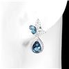 Image 2 : Natural London Blue Topaz  Earrings