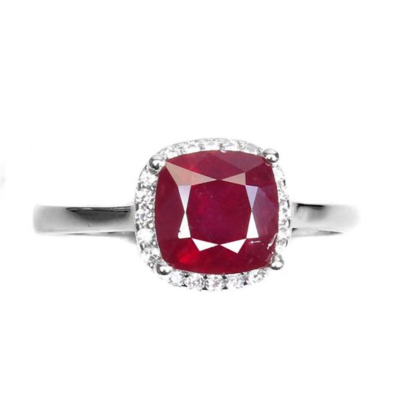 Natural Pigeon Blood Red Ruby Ring