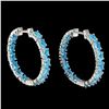 Image 2 : Natural Paraiba Blue Apatite  Earrings