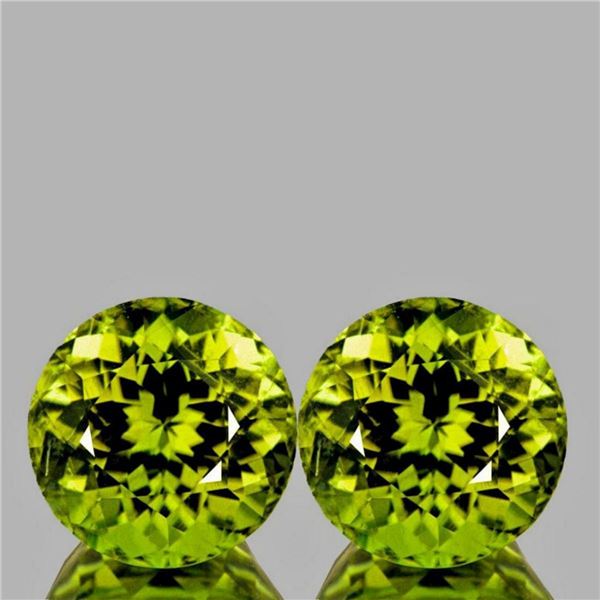 Natural Green Yellow Mali Garnet Pair{Flawless-VVS}