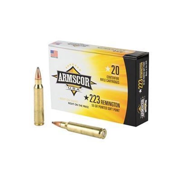 ARMSCOR 223REM 55GR PSP - 200 Rounds