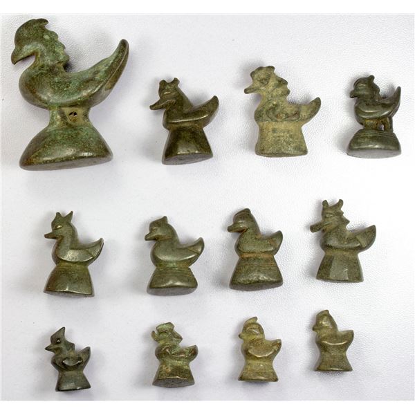 ASIA: BURMA: LOT of 12 AE opium weights