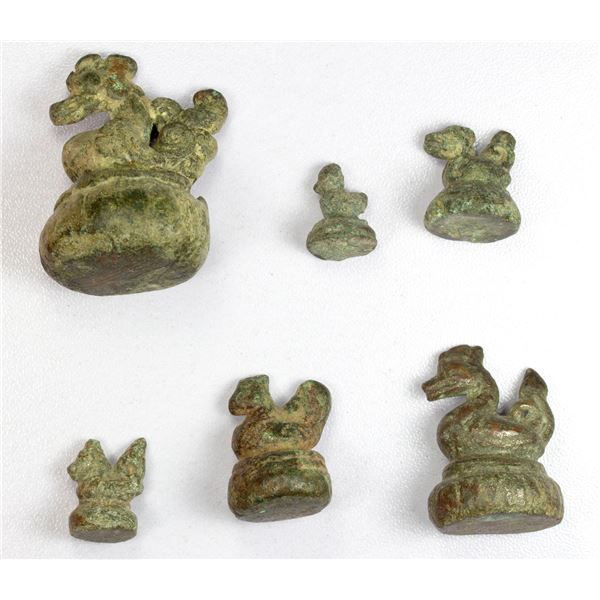 ASIA: BURMA: SET of 6 AE opium weights