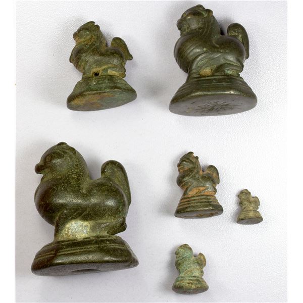ASIA: BURMA: SET of 6 AE opium weights
