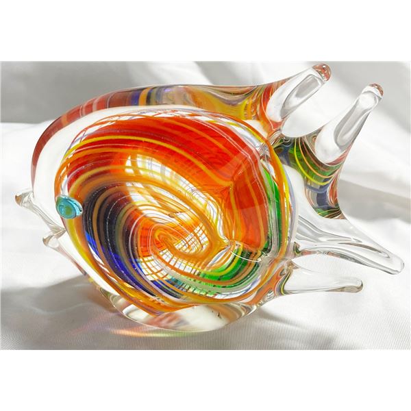 Murano Glass Fish , Heavy solid glass