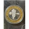 Image 2 : Limited Edition 10 Dollar Fitzgerald Casino Gaming Token Fine Silver Center in Brass Ring