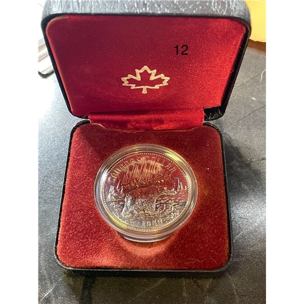 50% Silver 1980 1 Dollar - Elizabeth II Arctic Territories