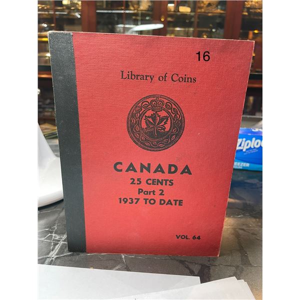 Library of Coins 25 cents Early-Mid 1900's