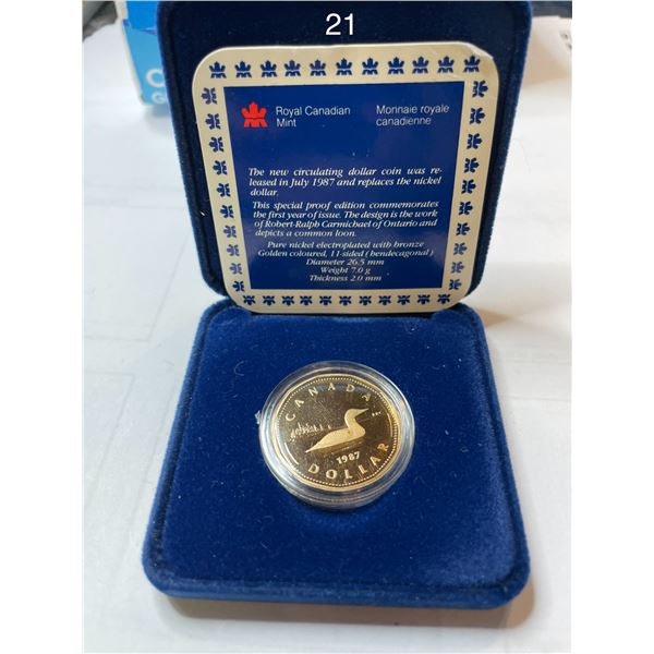 1987 Canadian $1 Loonie