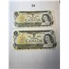 Image 1 : 1973 $1 Canadian Bills