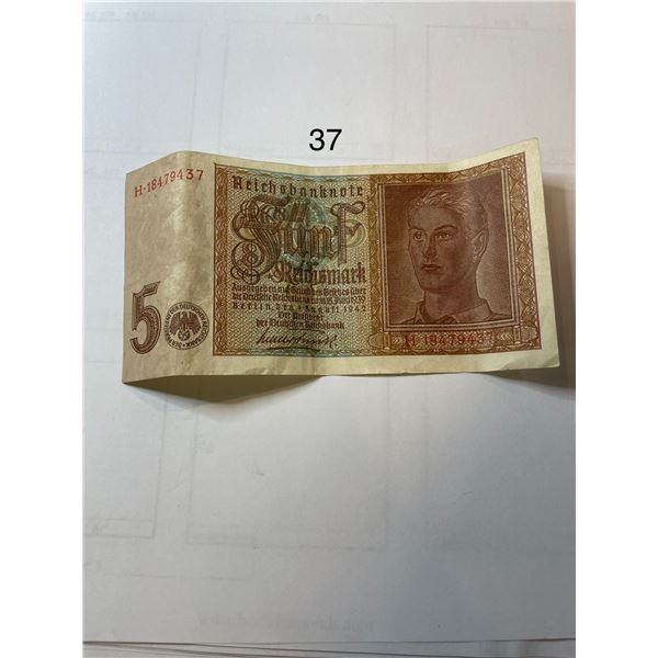 1942 5 Reichsmark