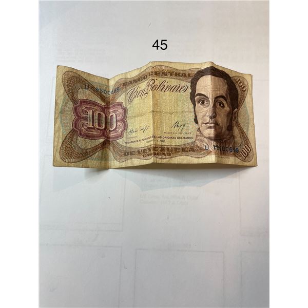 1987 100 Bolívares