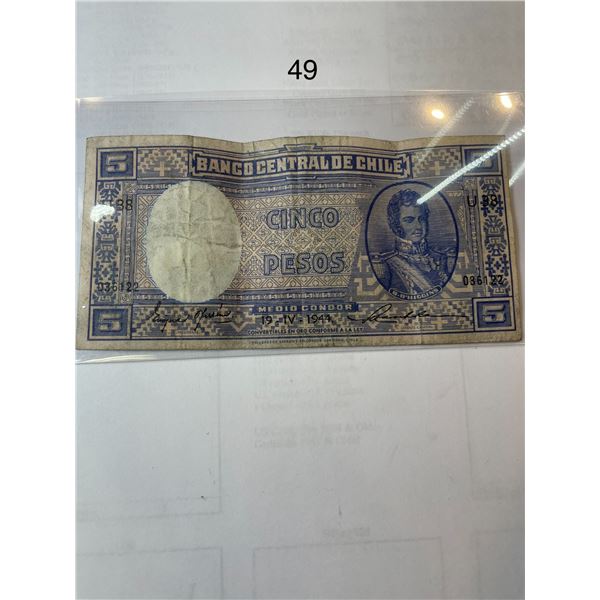 1944 5 Pesos