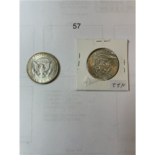 1967, 1969 American Half Dollars